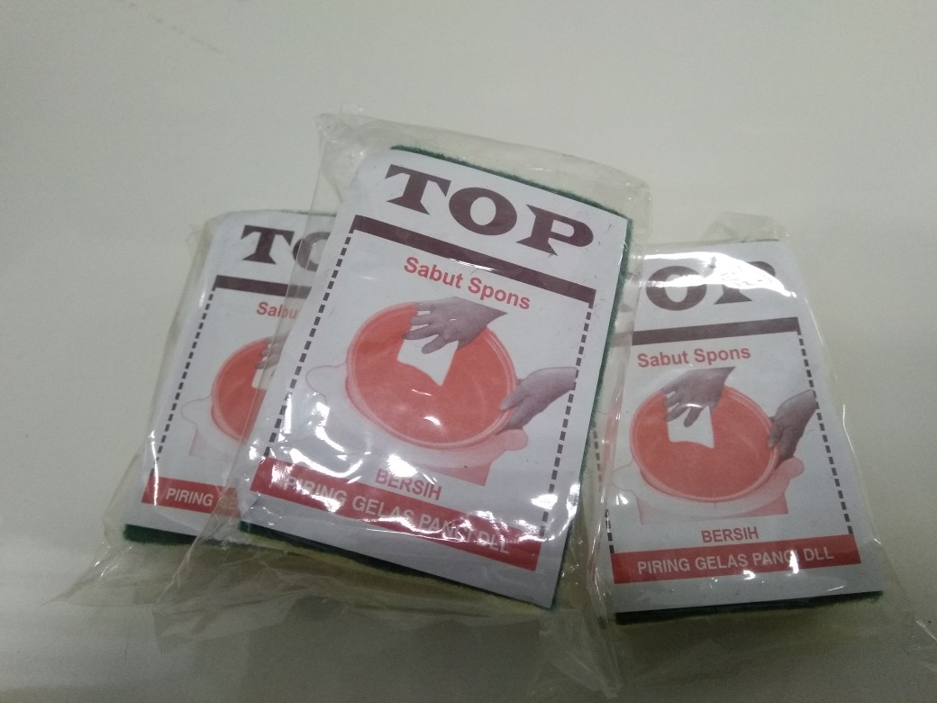 Spons Cuci Piring Sepeda Motor Multifungsi Spon Kuning