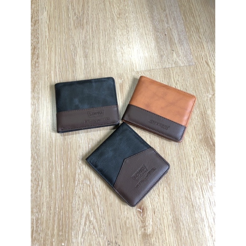 DOMPET PRIA KULIT SINTETIS DOMPET PRIA LIPAT DOMPET KARTU DOMPET PRIA KOMBINASI DOMPET DISTRO COWOK
