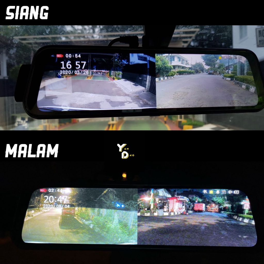 BIG SALE Dashcam Mobil Kamera Spion Dashcam Mobil Dual Cam Full HD 1080p Depan Belakang