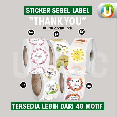 

[Isi 100Pcs - Part 17] Stiker Segel Thank You For Your Order Stiker untuk Kemasan Stiker Amplop
