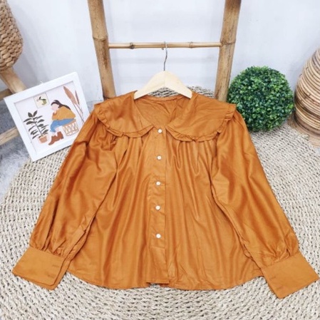 BLOUSE POLOS BAHAN KATUN / EVERY BLOUSE RAYON / KEMEJA RAYON OVERSIZE / BLOUSE RAYON POLOS / ATASAN WANITA POLOS