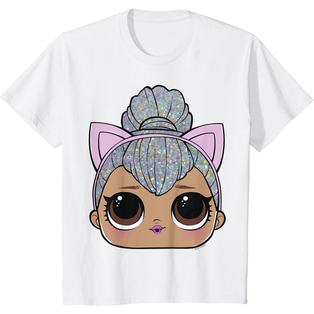 Kaos Anak LOL Surprise Kitty Queen Big Face Pakaian Fashion Baju Atasan Anak Laki Laki Perempuan Dis