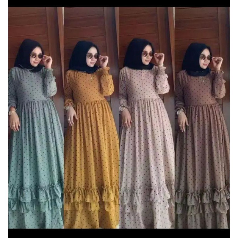 GAMIS CERUTY BABYDOLL ANDARA MAXSY VOLCA