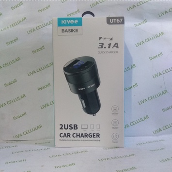 Kivee Car charger mobil Fast Charging UT67 Dual USB