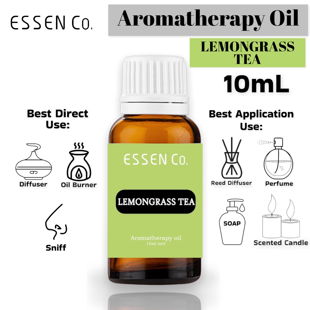 Essen Co Lemongrass Tea Essential Oil Aromatherapy Pengharum Pewangi Ruangan Aromaterapi 10ml