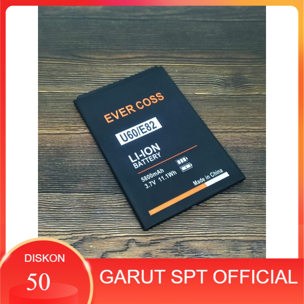 BATERAI BATRE EVERCOSS U60 / E82 DOUBLE POWER