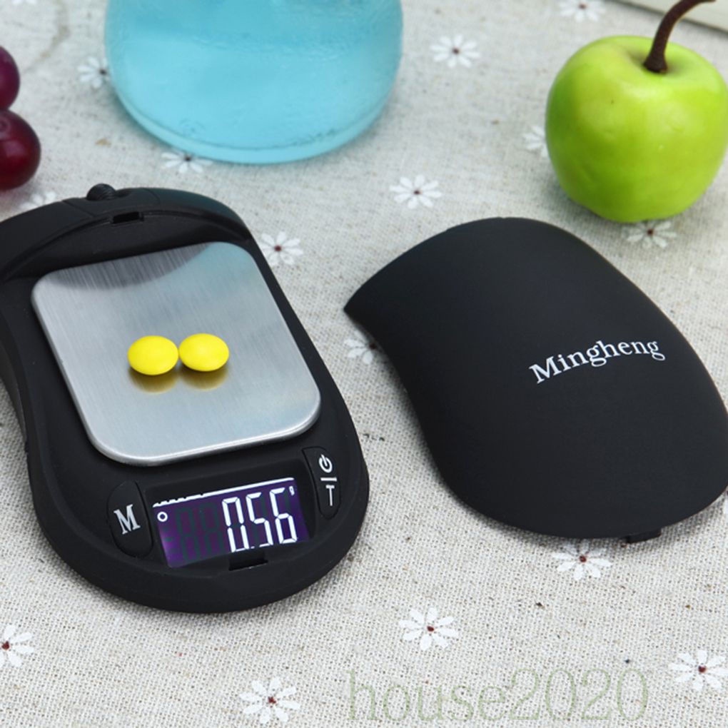 [HOUSE2020]Portable Digital Gram Precise Jewelry Scale Mini Mouse Style Gems Stones Pocket Herb Tea Scale