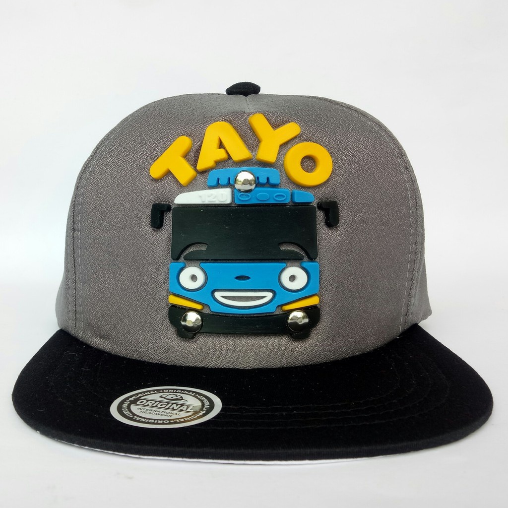 Topi Anak Snapback Motif TAYO Topi anak laki laki topi anak cowok usia 3 - 12 tahun