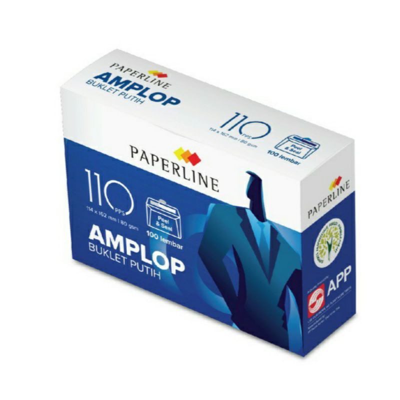 

Amplop Putih PAPERLINE White Envelope 110 PPS (114x162mm)