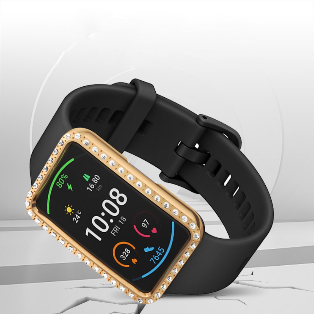 Cover Pelindung Case Untuk Huawei Watch Fit Smart Watch band TPU Plating Bling Pelindung Bumper Frame Shell Cases Aksesoris