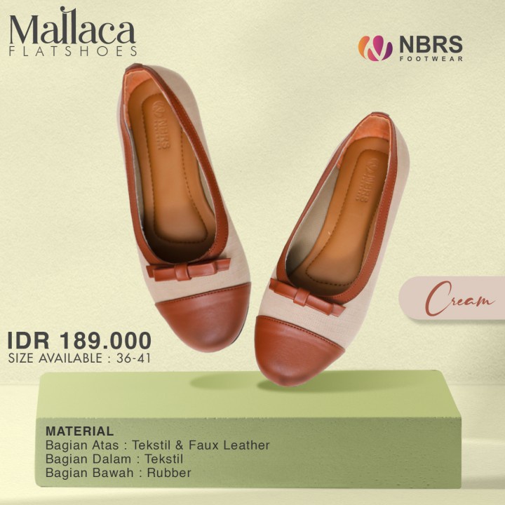 Nibras Footwear Flatshoes Malacca wanita Casual kekinian ootd simpel