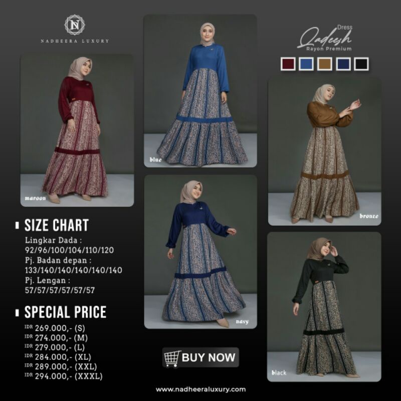 QADEESH DRESS By NADHEERA LUXURY