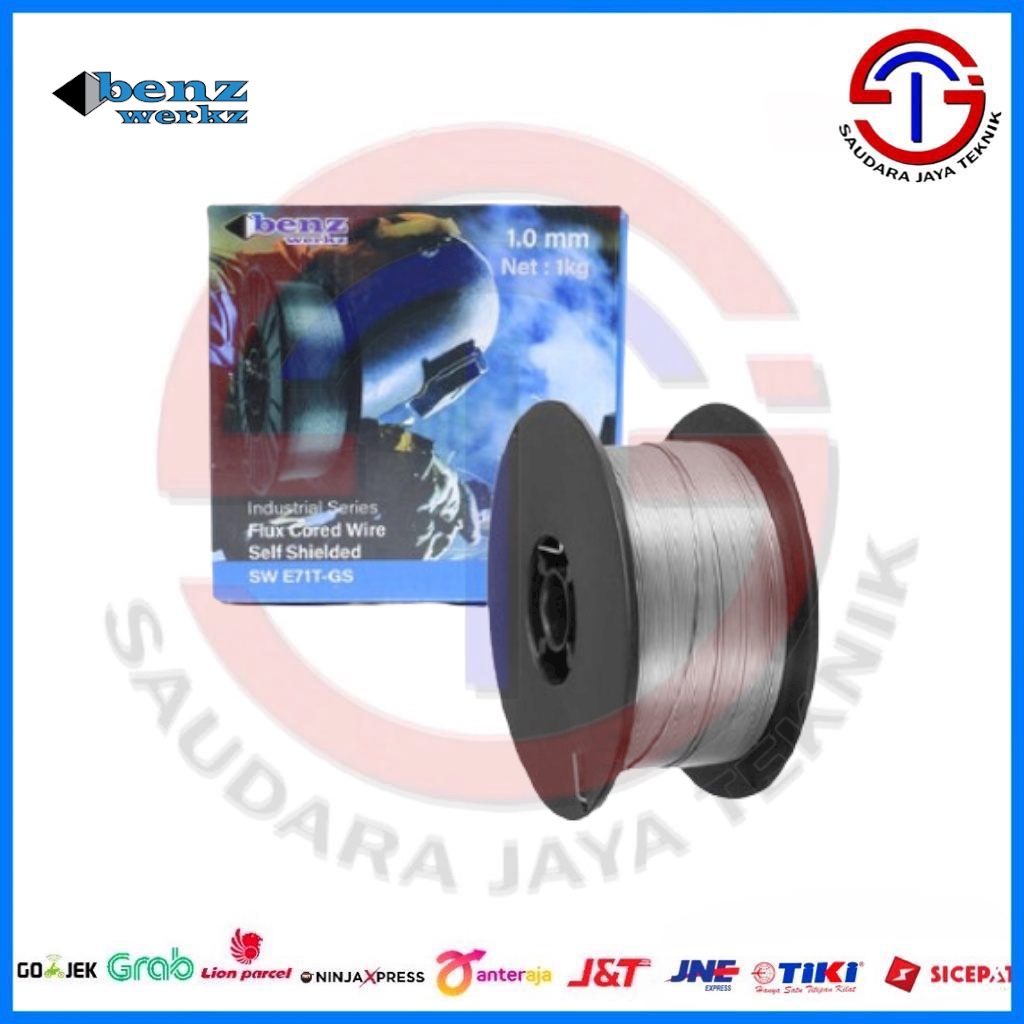 Kawat Las Flux Core Wire BENZ Tanpa Gas CO2 Mig Wire 0.8 / 1 mm BZ 7108 dan BZ 7110