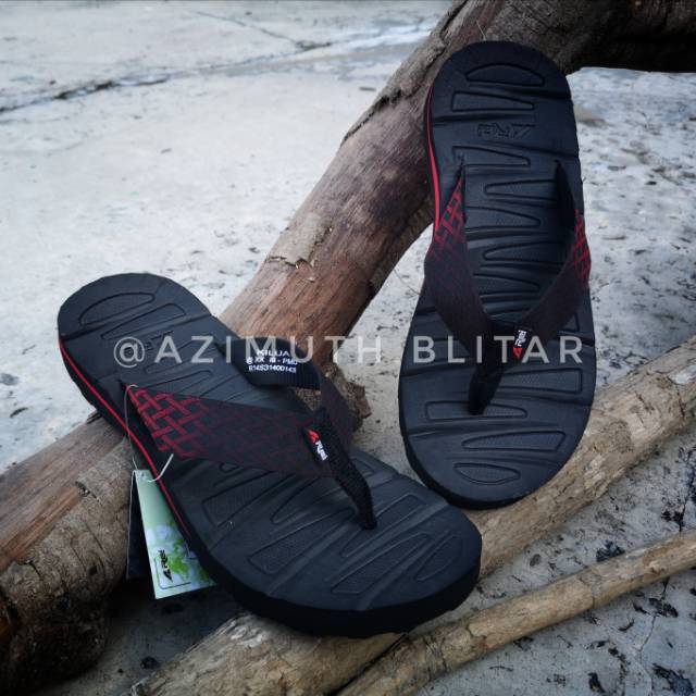 SANDAL JEPIT REI AREI KILUA ORIGINAL RED BRICK DAN GREY