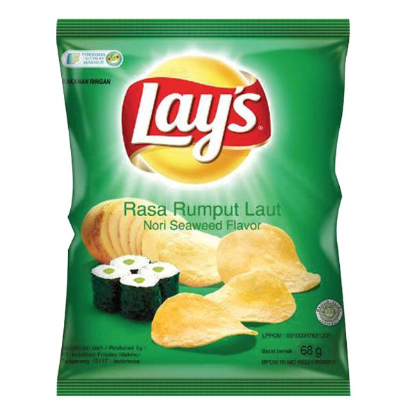 

Lays Nori Seawed Flavor 68 Gr