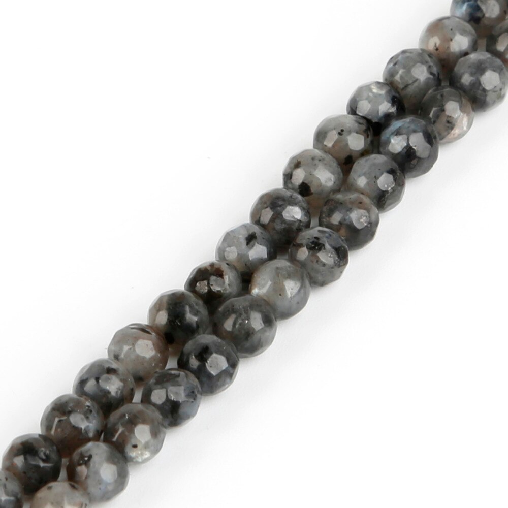 38-93 Pcs Kedatangan Alami Hitam Moonstone Faceted Bola Bola Manik-manik untuk DIY Kalung Membuat Perhiasan Memilih Ukuran 4 6 8 10 Mm Grosir