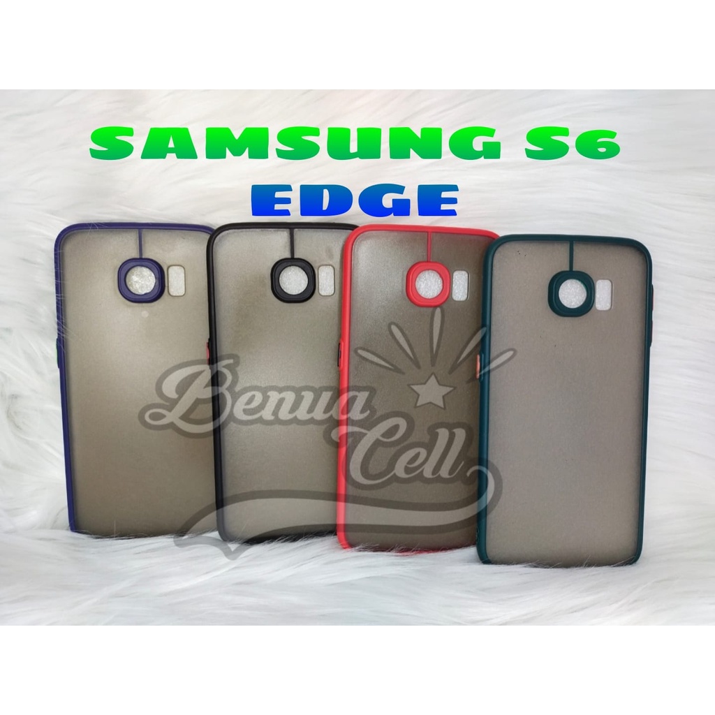 CASE DOVE SAMSUNG S7 EDGE  S6 EDGE CASE MATTE PLUS RING KAMERA - BC