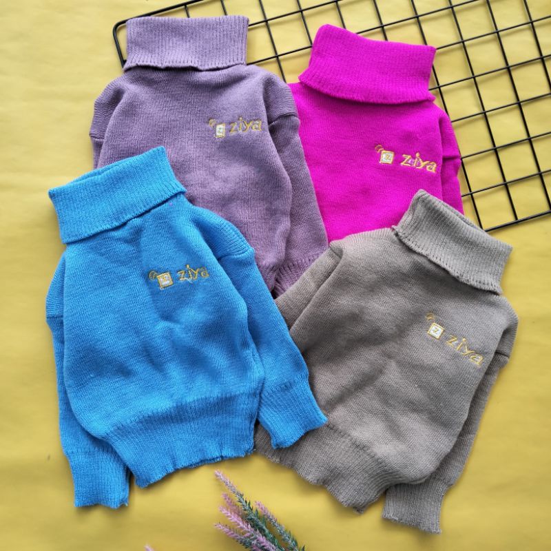 korean style sweater rajut bayi 5-15 bln model turtleneck