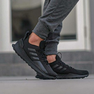 plain black adidas