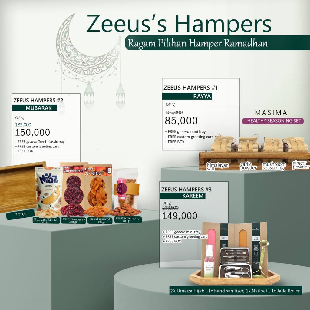 

Hampers Lebaran / Parcel Hadiah Lebaran / Gift Box Idul Fitri 2021 - PREMIUM PACKAGING by ZEEUS