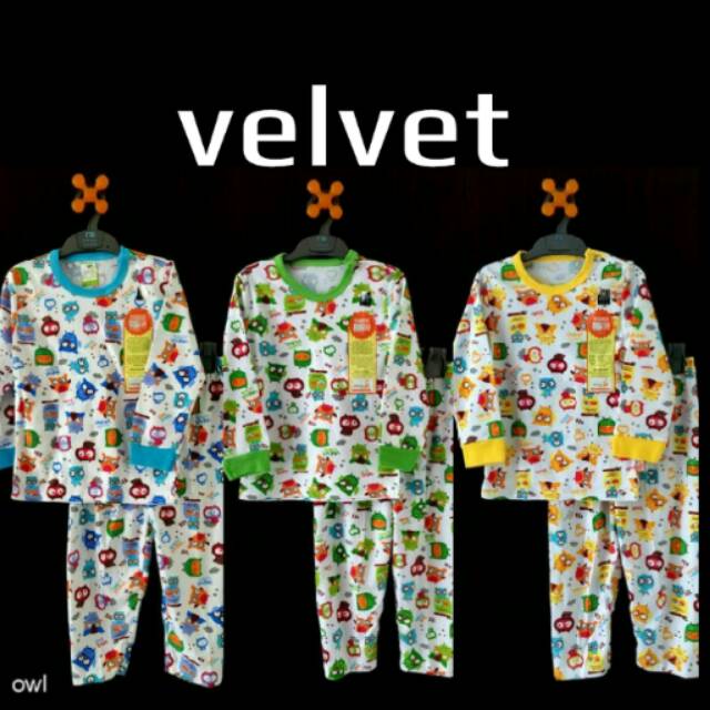 Setelan Velvet S - M (piyama / baju tidur)