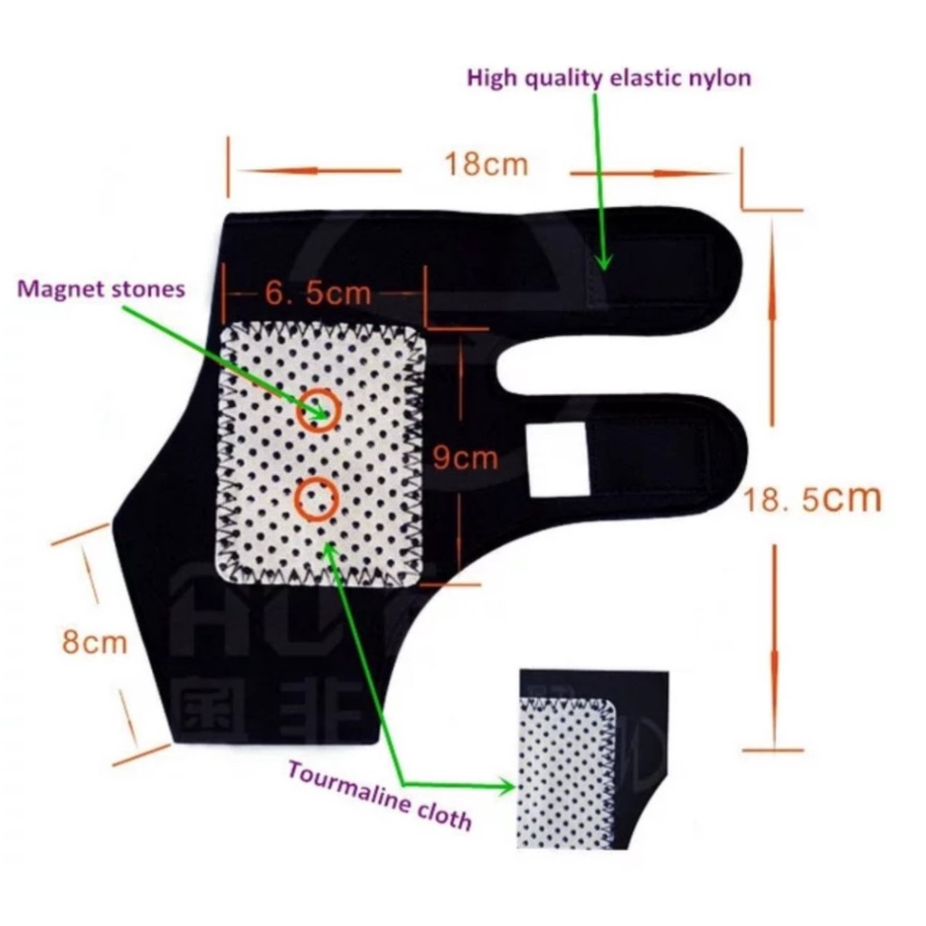 Sabuk Terapi Pemanas Kaki Deker Pergelangan Kaki Alat Terapi Engkel Pemanas Ankle Magnetik Pereda Nyeri 1 Pasang, 2pcs