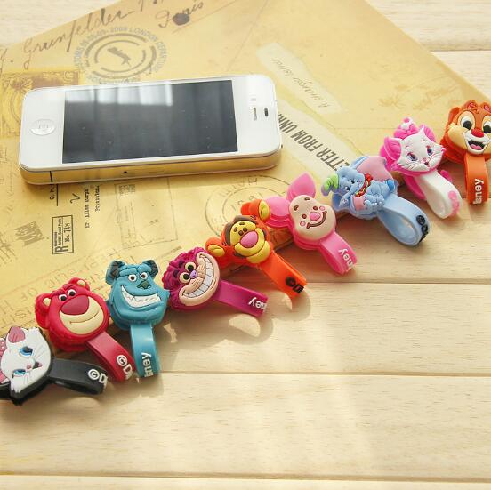 1pcs Cute Cable Organizer Bobbin Winder Protector Wire Cord Management Marker Holder Cover For Earphone iPhone Sansung MP3 USB