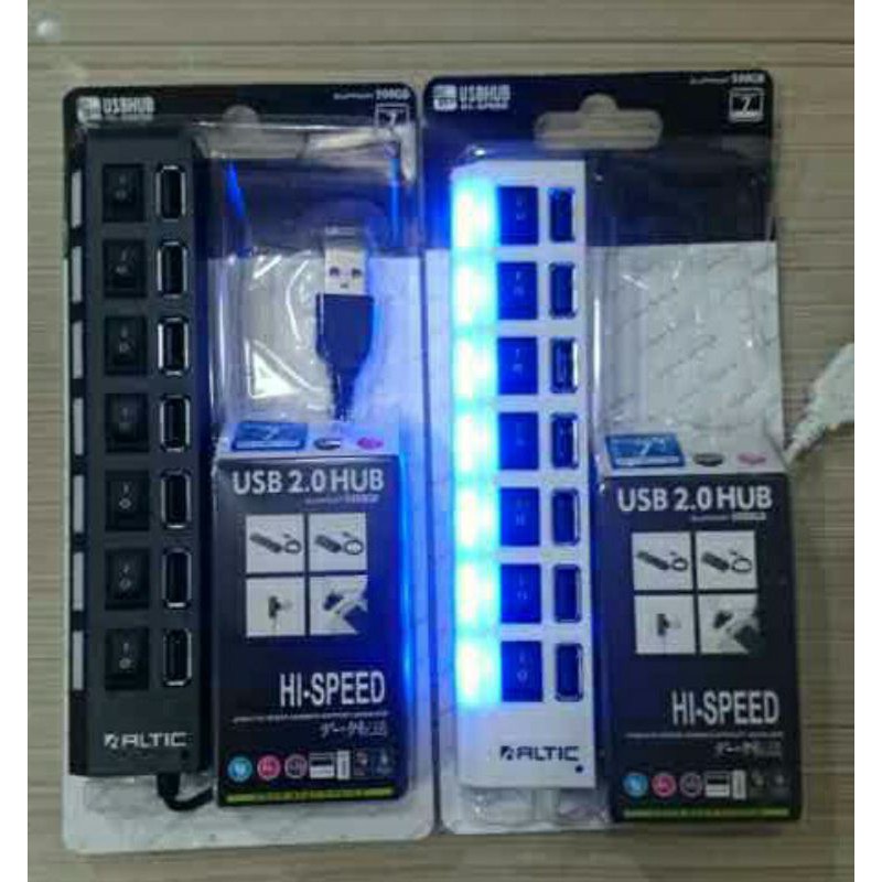 Usb hub 7 in 1 saklar penyambung hub usb