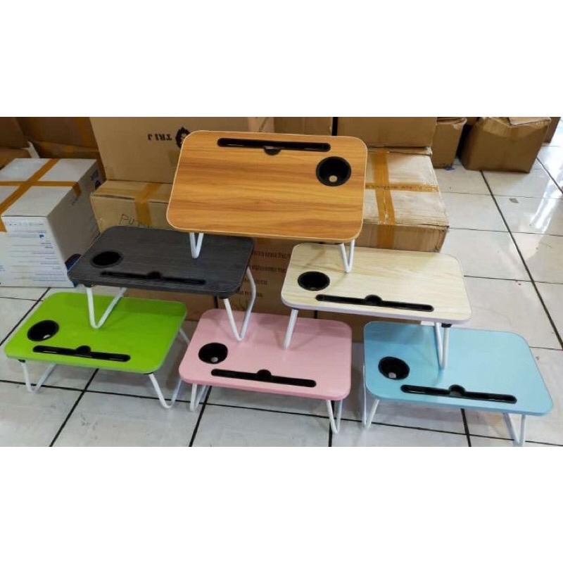 MEJA BELAJAR ANAK LAPTOP PORTABEL LIPAT POLOS