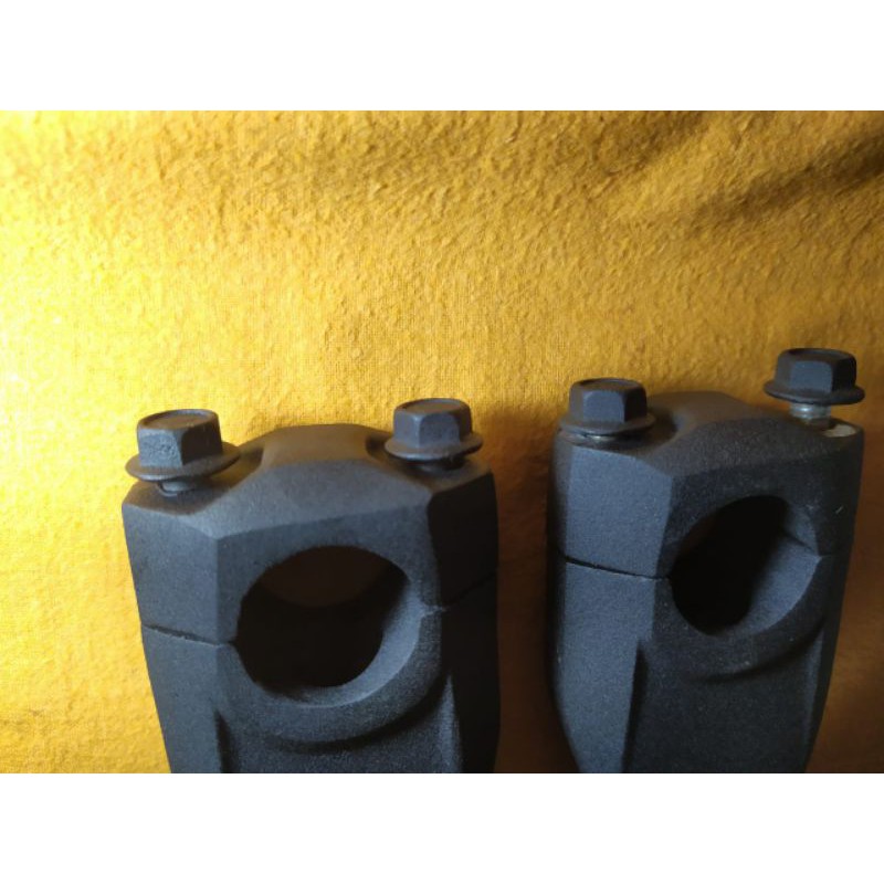 raiser stang fatbar riser universal KLX 150 CRF 150 DTRACKER CB 150 R sepasang black hitam