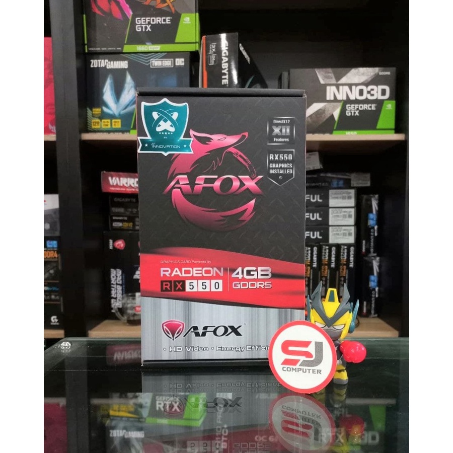 VGA AFOX RADEON RX 550 4GB GDDR5 128BIT (DUAL FAN) RX550