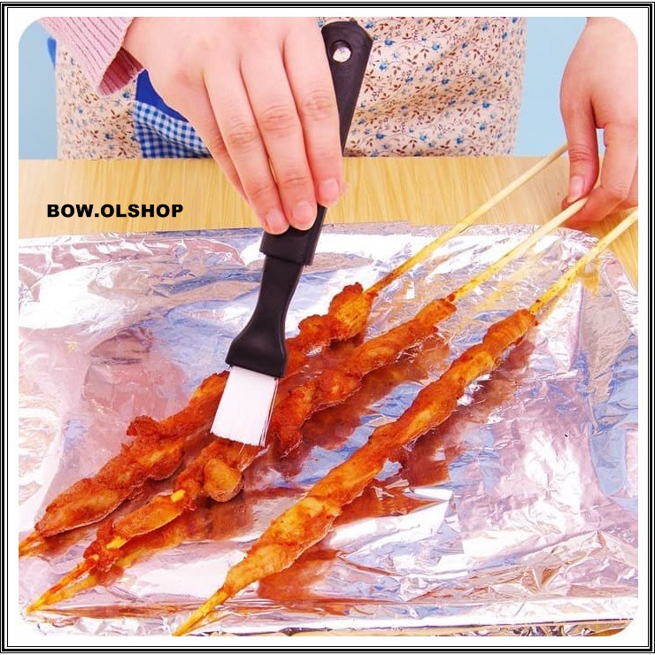 (BOW) Kuas Bbq 2 in 1 Brush Minyak Masak Dapur