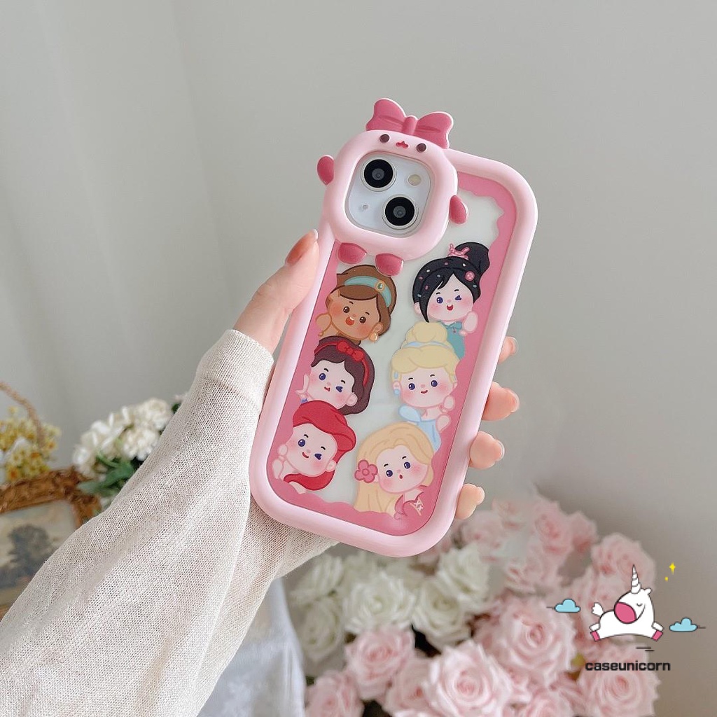 Soft Case Motif Kartun Disney Princess Untuk iPhone XR 11 13 12 14 Pro MAX 7 8 Plus 6 6S 14 Plus X XS MAX SE