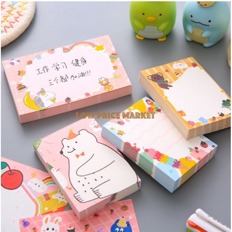 

Memo Sticky Notes Motif Cute