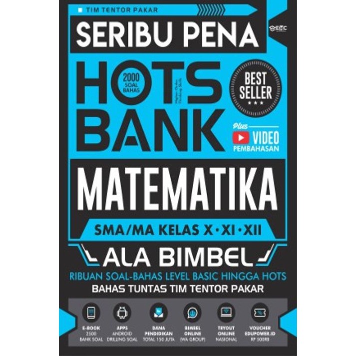 PAKET SOAL SMA ALA BIMBEL /  SERIBU PENA HOTS BANK MATEMATIKA,KIMIA,FISIKA,BIOLOGI SMA/MA-MATEMATIKA SMA