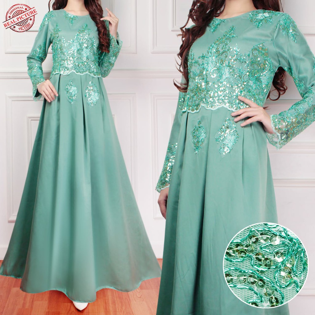 HOPYLOVY - Gamis Maxi Dress Arabia