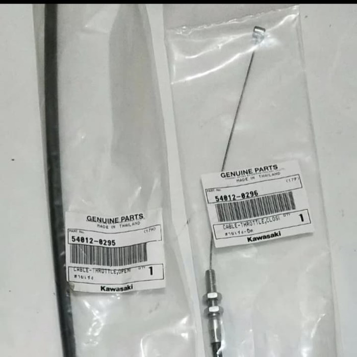 KABEL GAS ATAU TALI GAS OPEN CLOSING NINJA 250 KARBU ORI SET