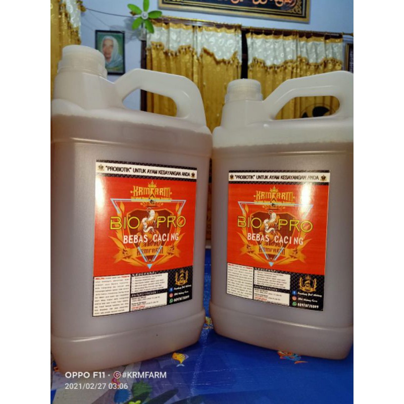 BIO PRO PROBIOTIK AYAM - BEBAS CACING/ 5 L
