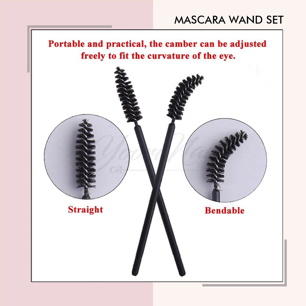 Mascara wand set 10pcs sisir bulumata eyelash extension