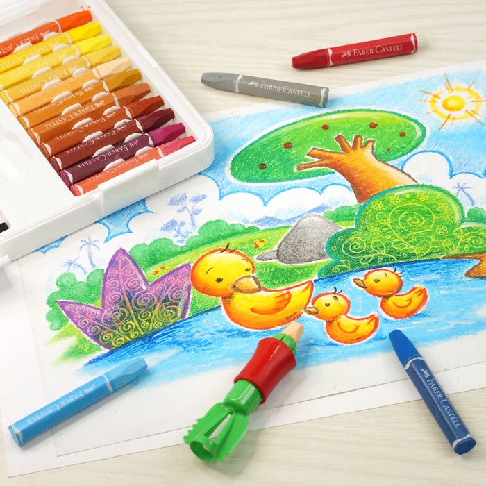 

PASTEL-DRY-OIL- FABER-CASTELL HEXAGONAL OIL PASTEL SET 24 -OIL-DRY-PASTEL.