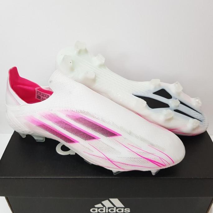 Sepatu Bola - Soccer Adidas X Speedflow + White Pink Black - Fg Fitriyenita