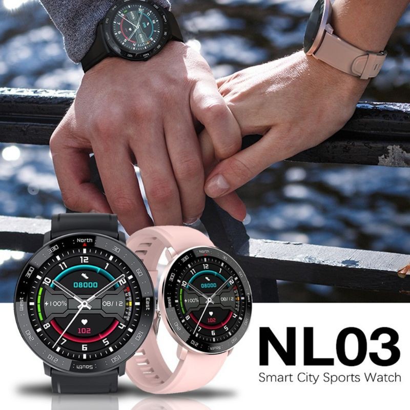 North Edge Type NL03 Smart Watch IP67 Bluetooth Android IOS Jam tangan Digital Couple Pria Wanita