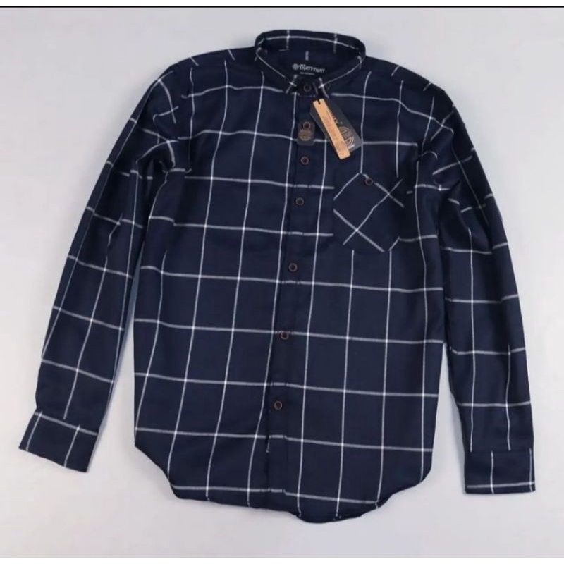 (BISA COD) Kemeja Flanel Terlaris Lengan Panjang Pria Wanita Hem Premium Quality Kameja Kerja Kantor