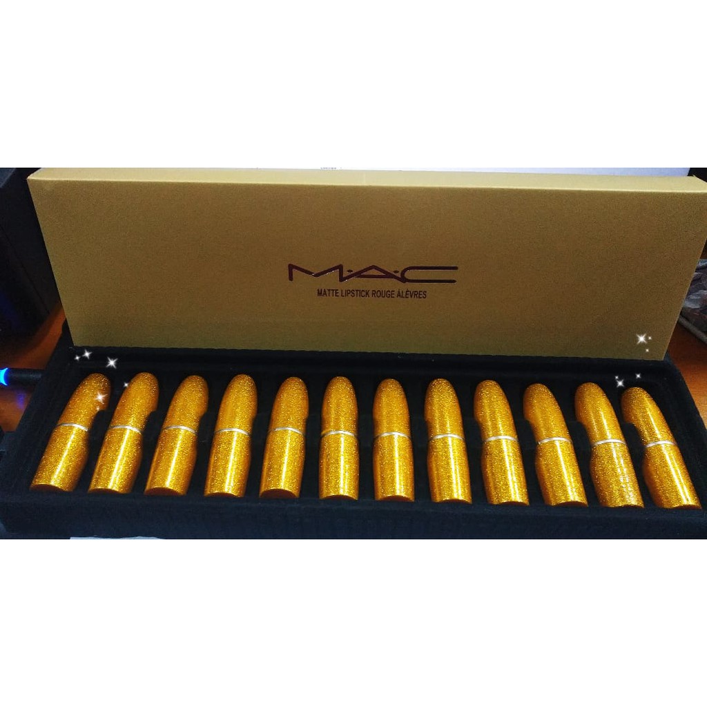 Lipstic Make Lip MAC BOX GOLD