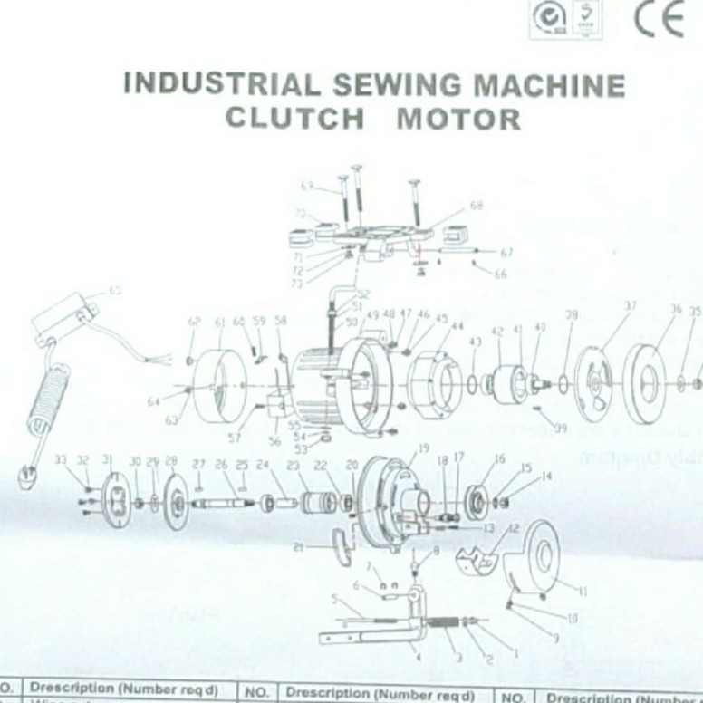 Spi Atau Pen Poly - Poli - Pulley Dinamo Mesin Jahit