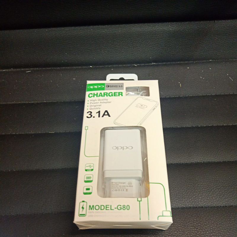 Travel Charger Branded Model A80 3.1A With Cable Micro USB