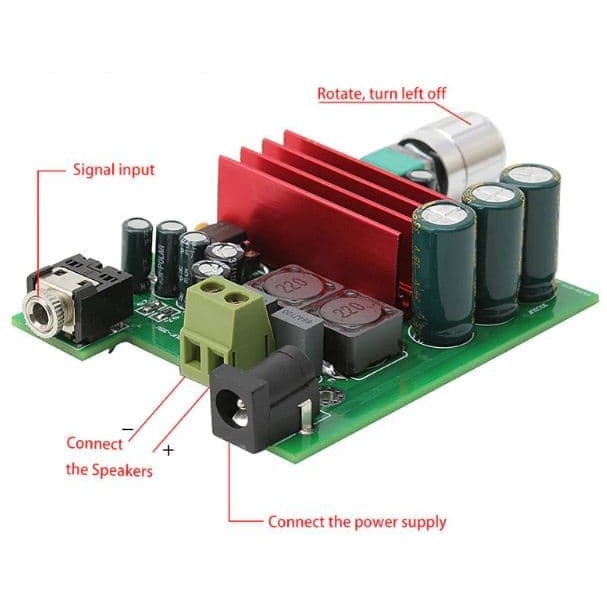 TPA3116D2 Subwoofer Digital Power Amplifier 100W PCB Module TPA3116