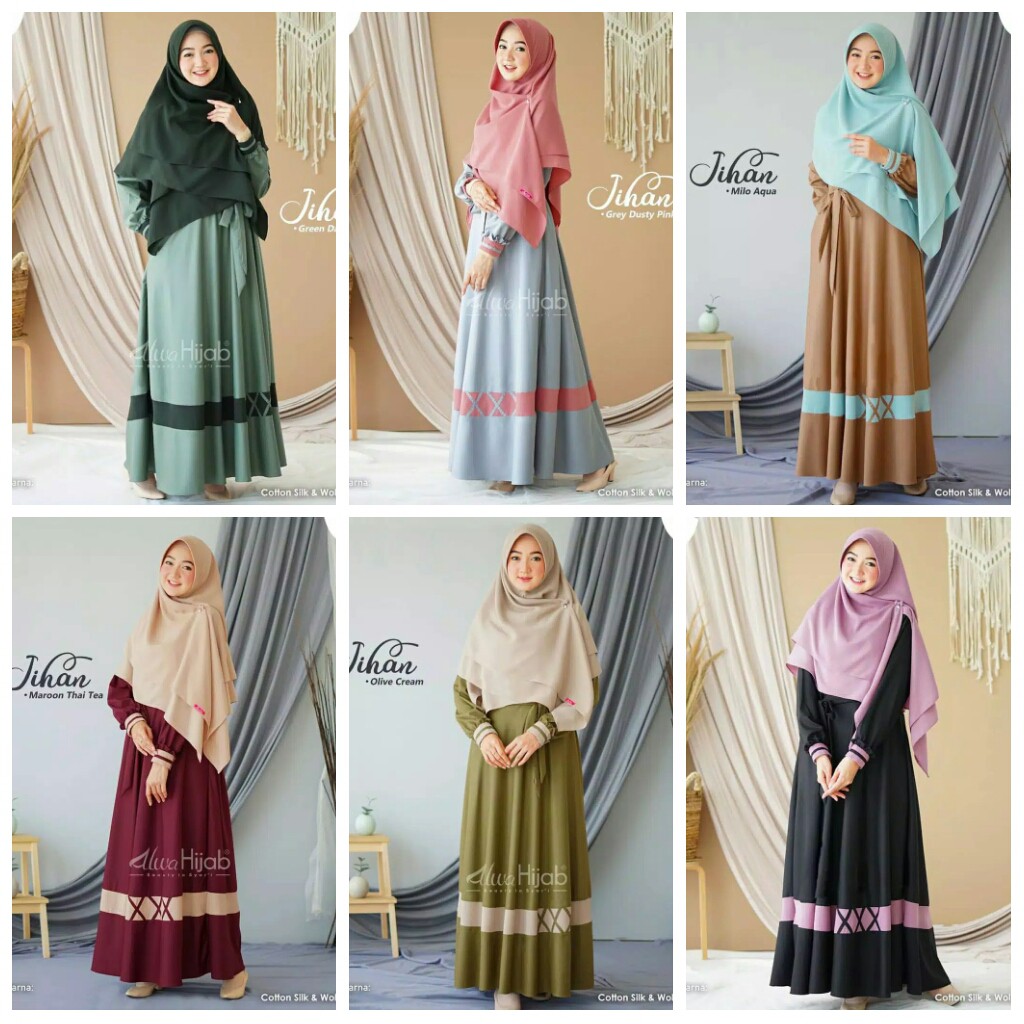 DISKON - JIHAN SYARI - FLOTTILICIOUS / DRESS MUSLIM / GAMIS MUSLIM / GAMIS MURAH / GROSIR BAJU ONLINE