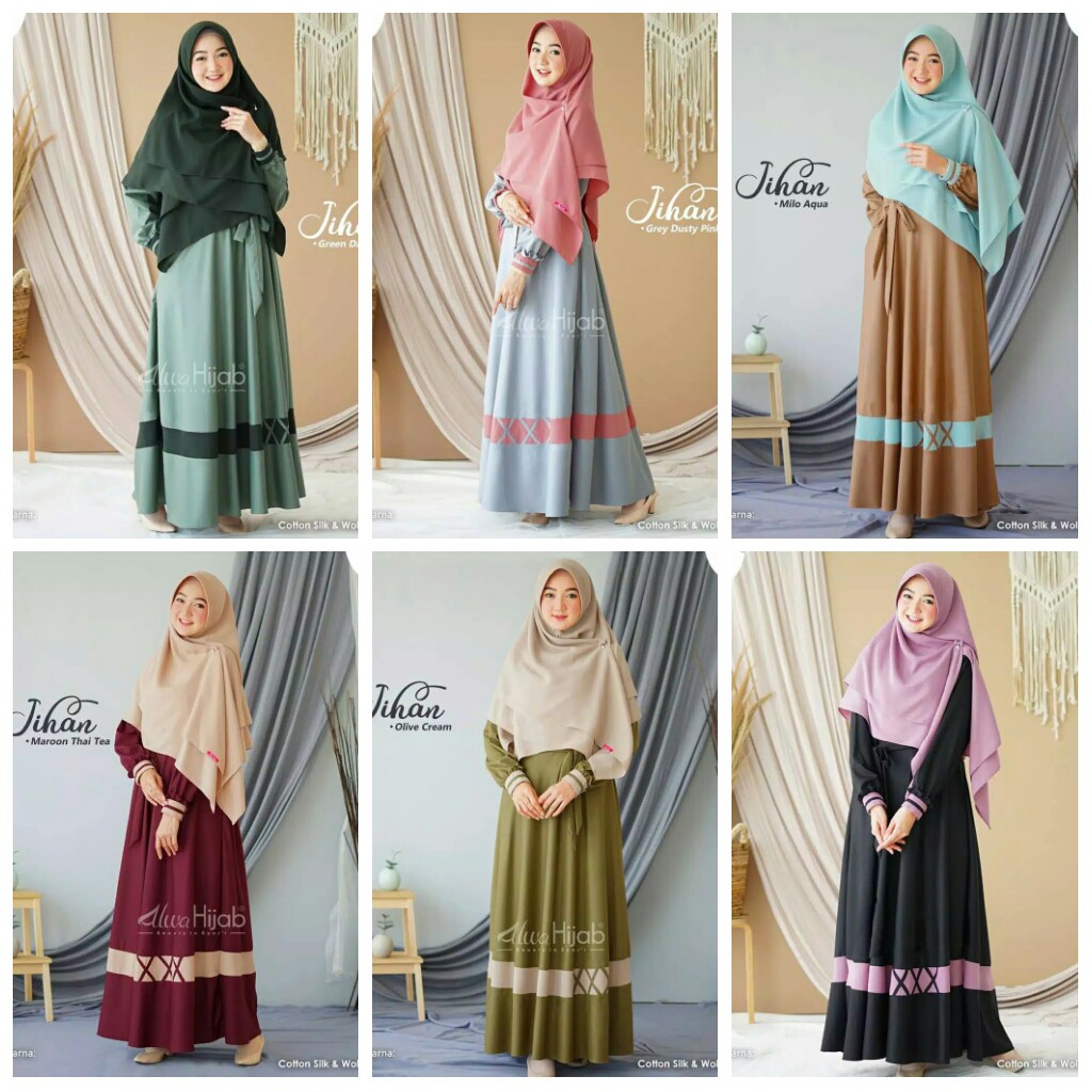 DISKON - JIHAN SYARI - FLOTTILICIOUS / DRESS MUSLIM / GAMIS MUSLIM / GAMIS MURAH / GROSIR BAJU ONLINE