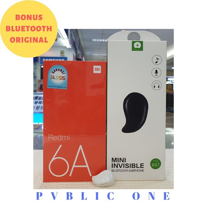 [33] Xiaomi Redmi 6A Ram 2GB Internal 16GB Garansi 1 Tahun - Biru Handphone / Phone / HP